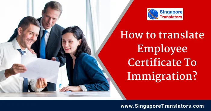 How Do I Translate My Employee Certificate To Immigration?