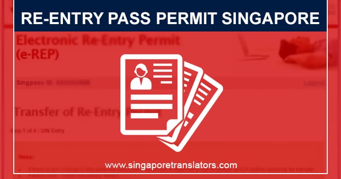 Re-entry Pass Permit Singapore