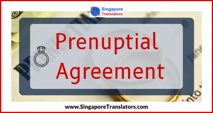 Prenuptial Agreement Singapore
