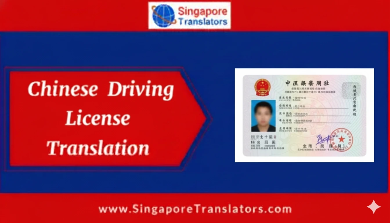 Chinese Driver's License Translation Singapore